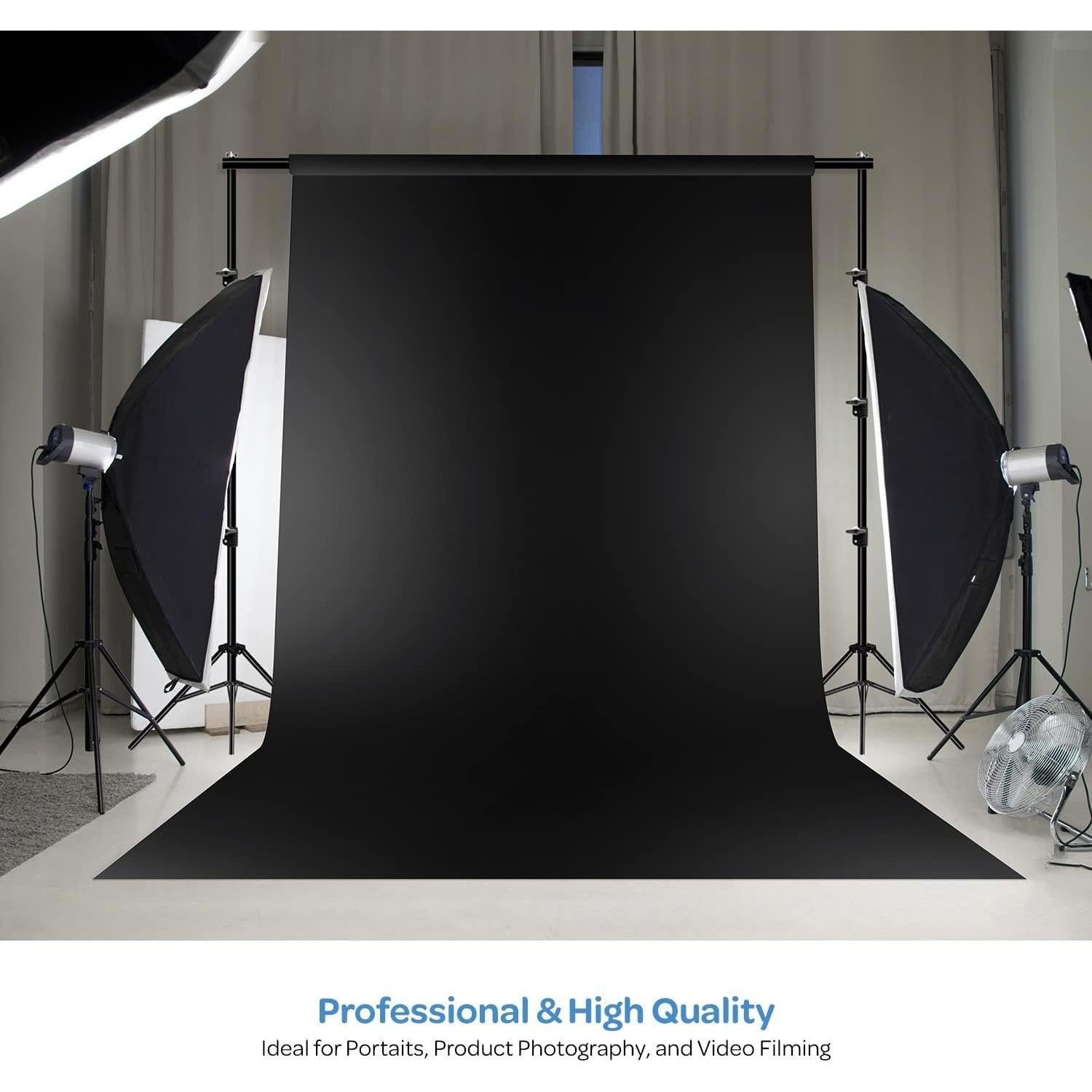 Fondo Fotográfico Negro LimoStudio 2.74 x 3.96 m AGG3448