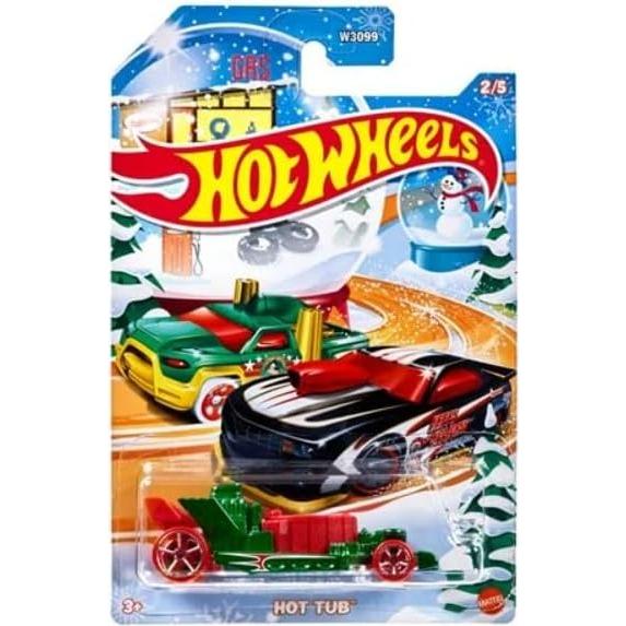 Hot Wheels 2024 Set Coleccionable 5 Coches Diecast Navideños 1:64