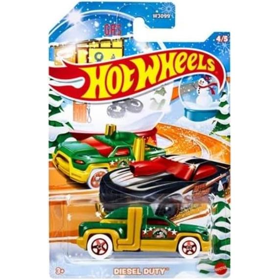 Hot Wheels 2024 Set Coleccionable 5 Coches Diecast Navideños 1:64