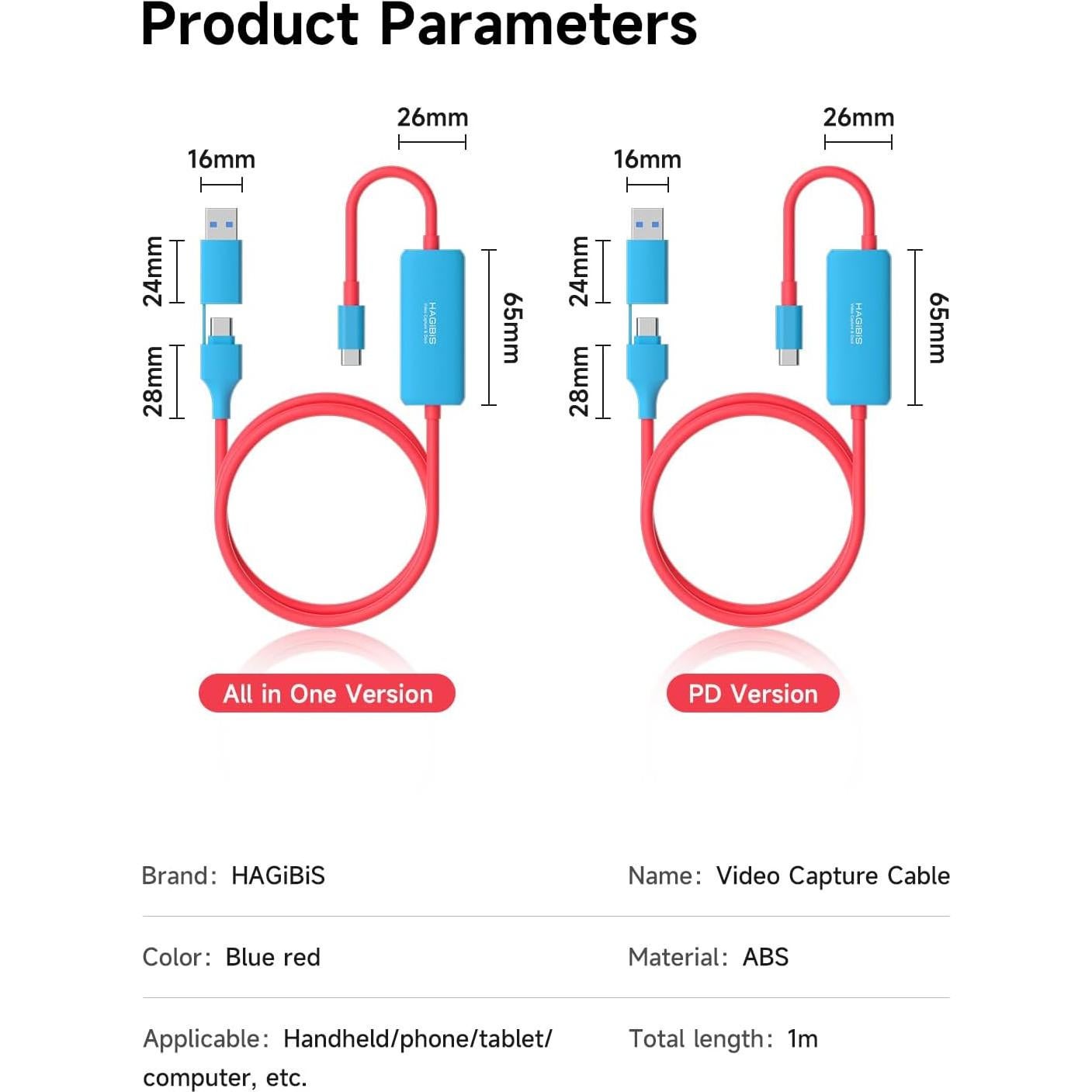 Tarjeta de Captura de Video Hagibis SWC11 1080P 60fps USB-C