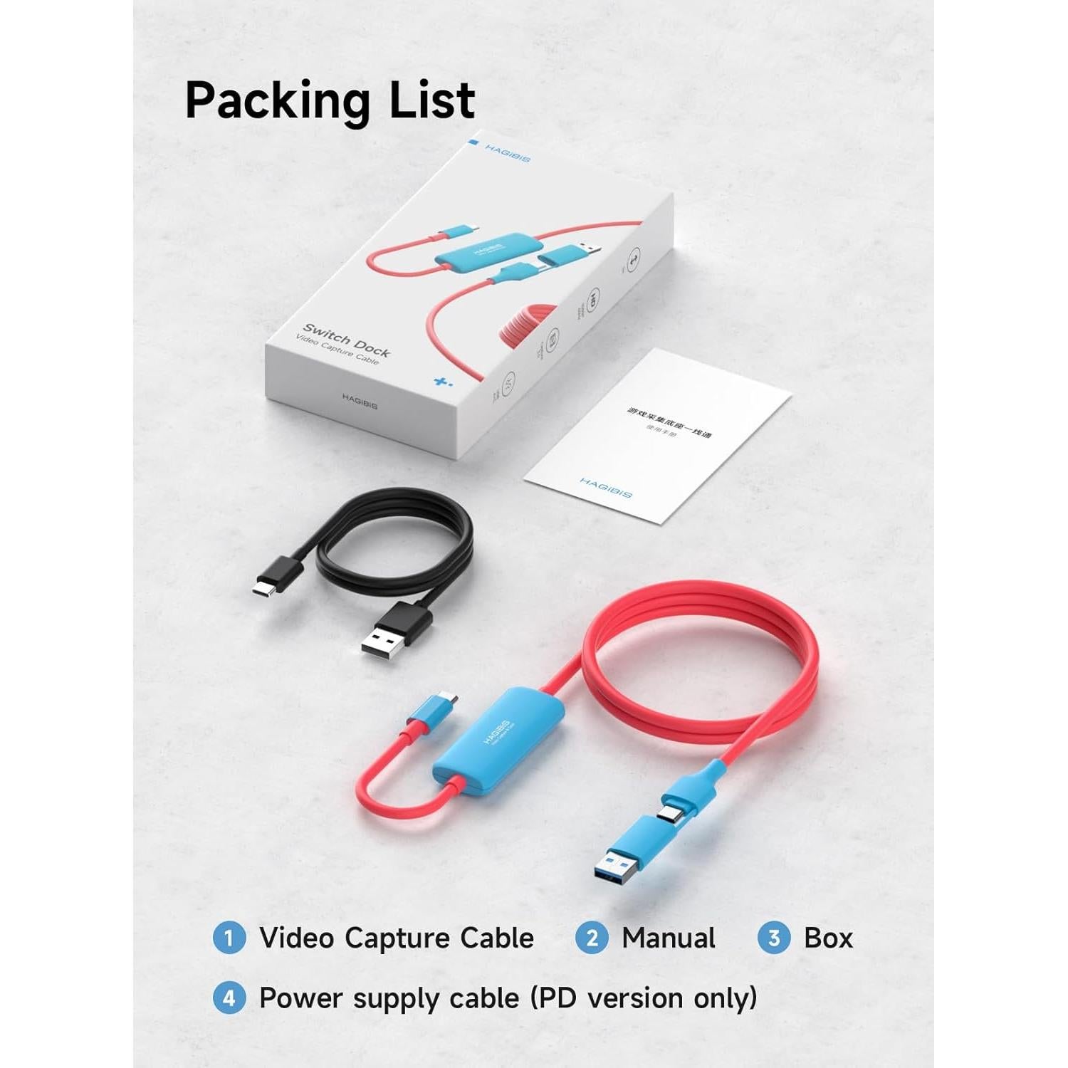 Tarjeta de Captura de Video Hagibis SWC11 1080P 60fps USB-C