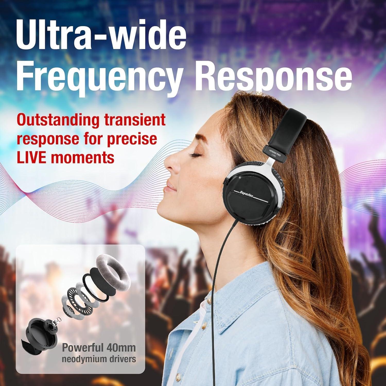 Auriculares Superlux HD660PRO 32 Ohmios Cerrados Profesionales