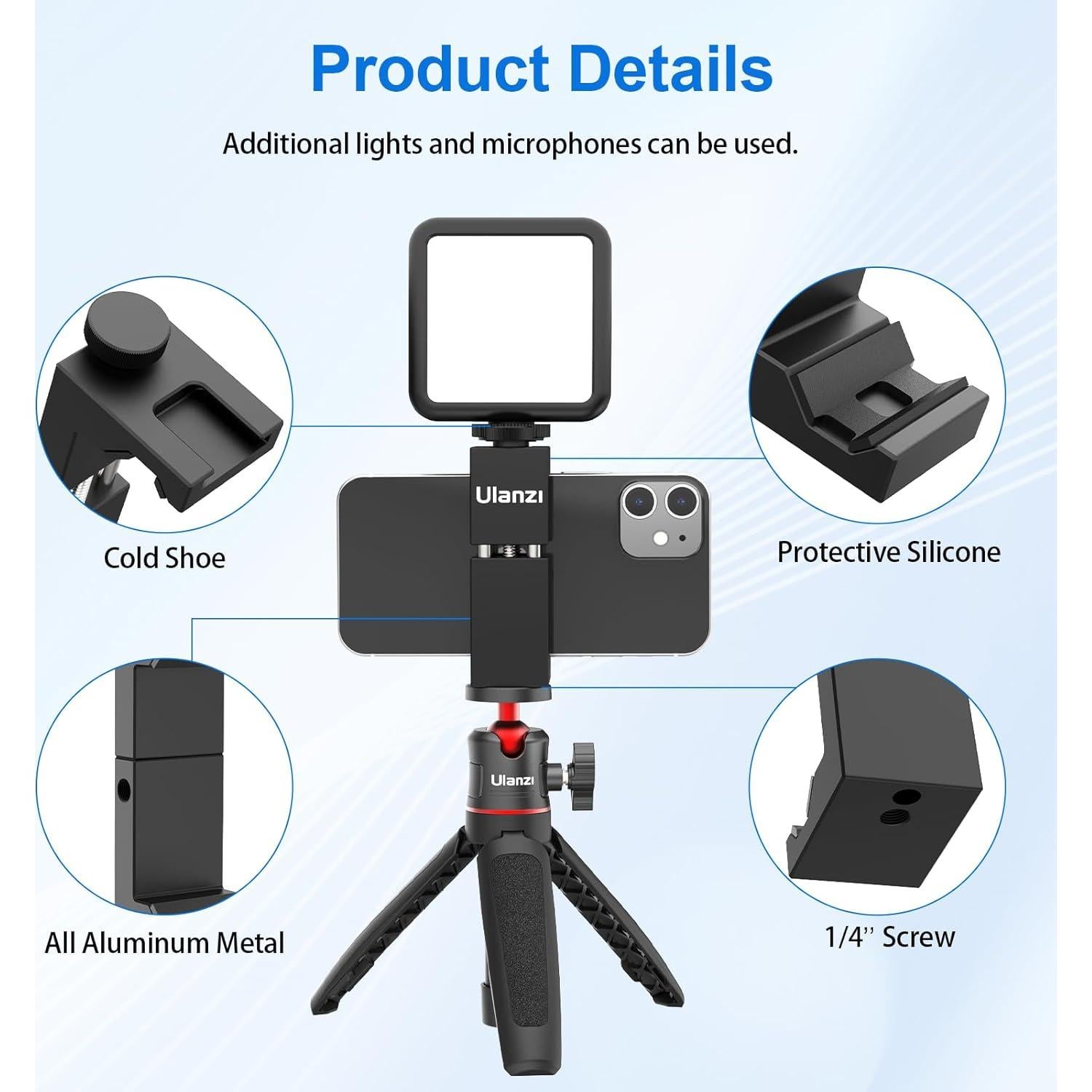 Soporte de Trípode ULANZI ST-02S para Smartphones Negro