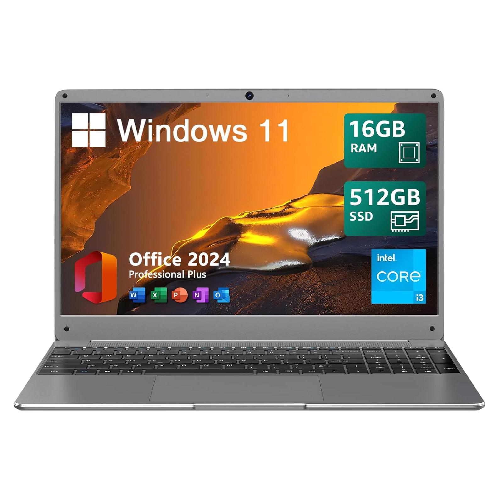 Laptop BiTECOOL NikoBook 15.6" FHD, 16GB RAM, 512GB SSD