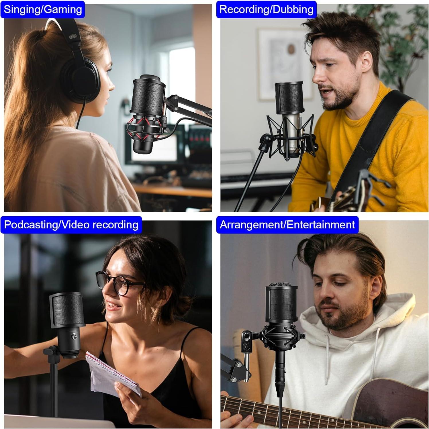 Filtro Pop Aokeo B-7 para Micrófono - Tres Capas Antiviento