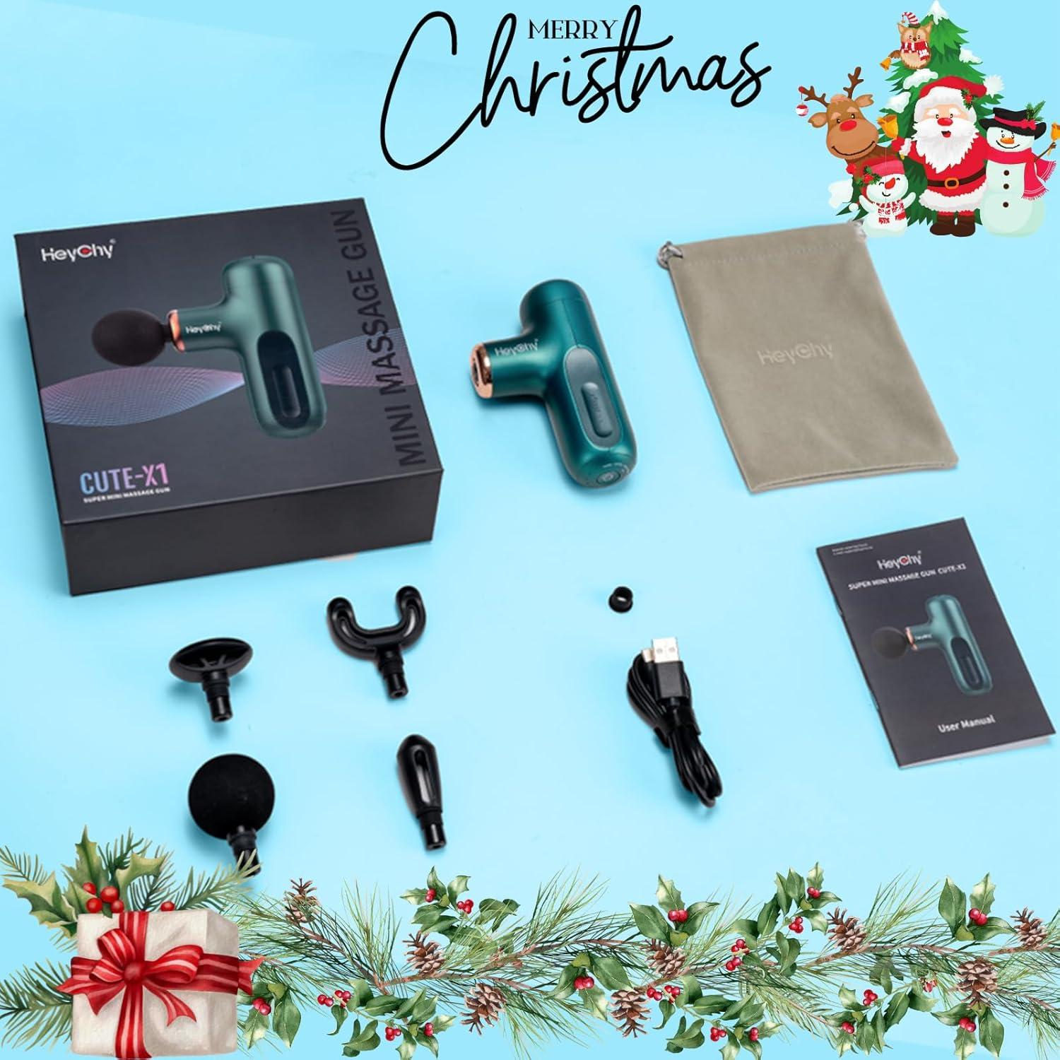 Pistola de Masaje Compacta HEYCHY CUTE X1-GR Verde 5 Niveles