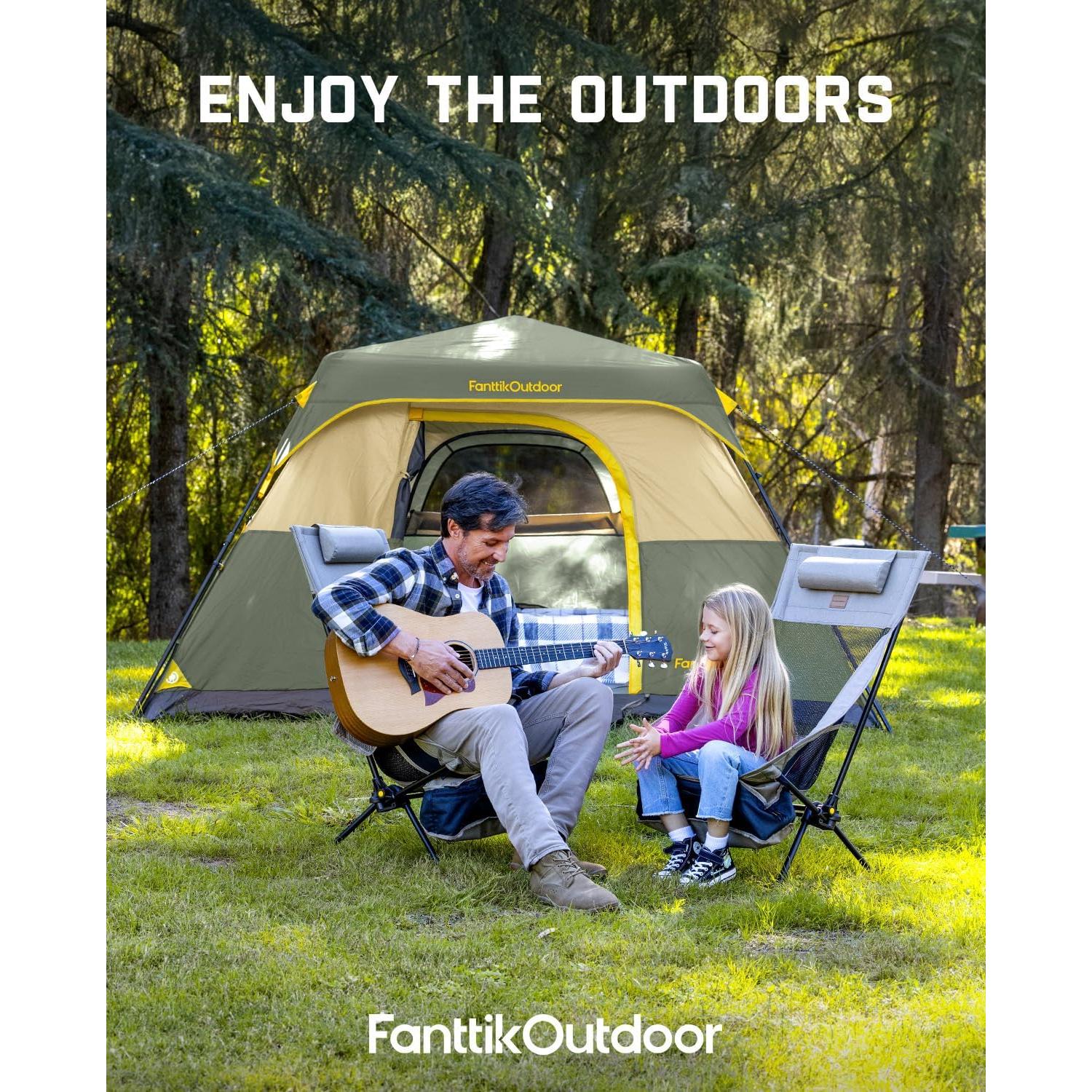 Tienda de Camping FanttikOutdoor Zeta C4 Pro Verde 4 Personas