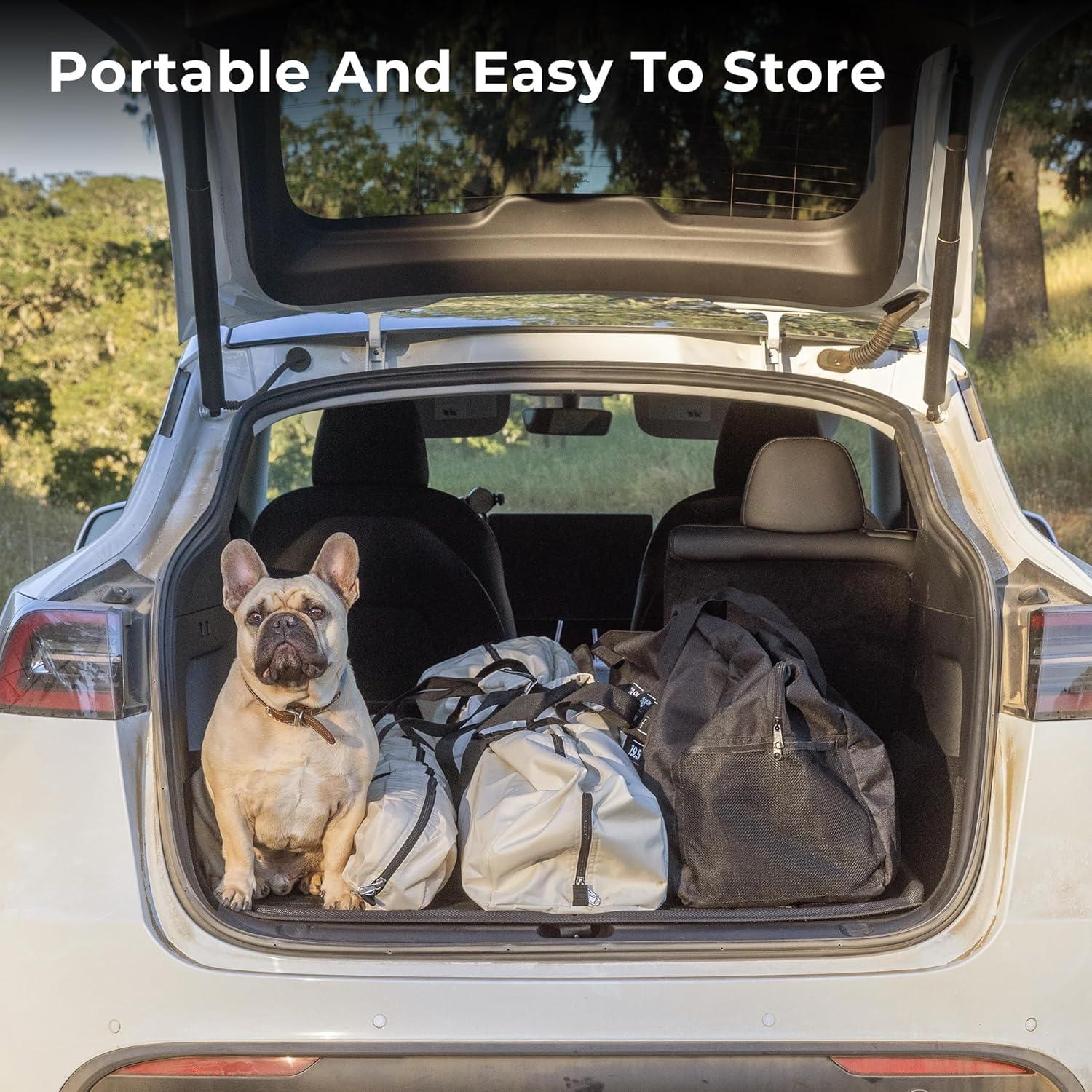 ACACIA Camping Tent, Pop Up Camping Tent with 8 Windows and Footprint, Waterproof Windproof Easy Setup Hub Tent for Family Camping, Hiking and Glamping