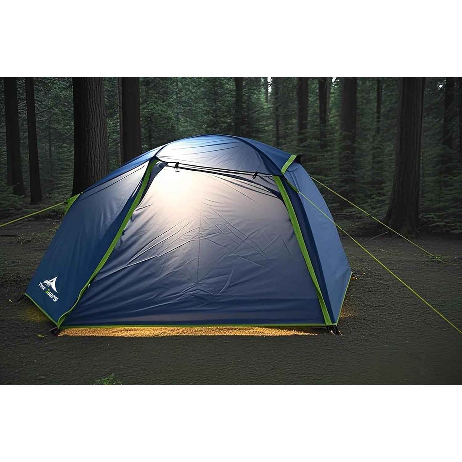 Carpa de Camping Tres Osos L01-2P para 2 Personas Impermeable