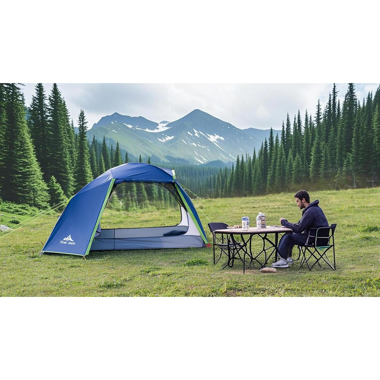 Carpa de Camping Tres Osos L01-2P para 2 Personas Impermeable