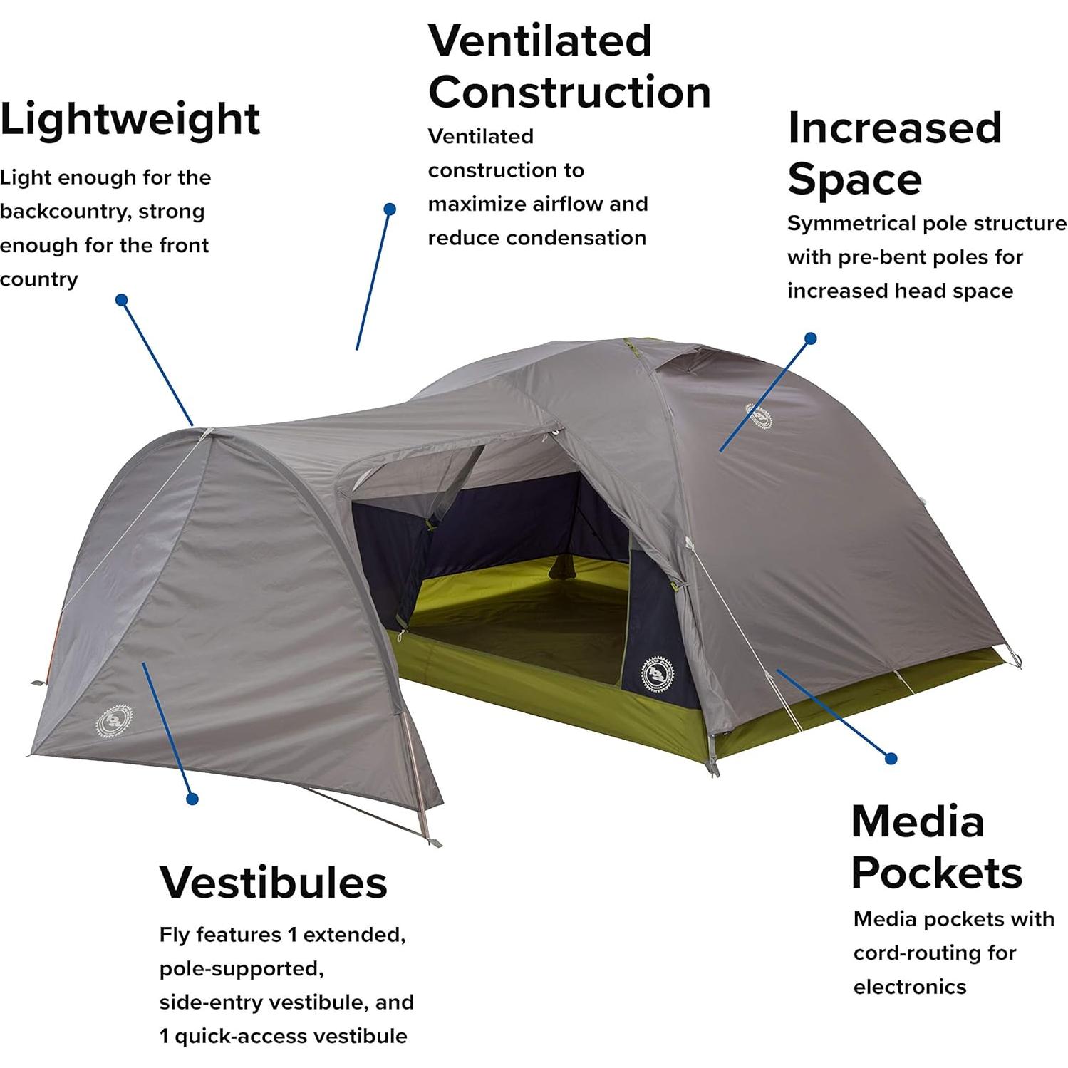 Tienda de Camping Big Agnes Blacktail Hotel 2 Personas
