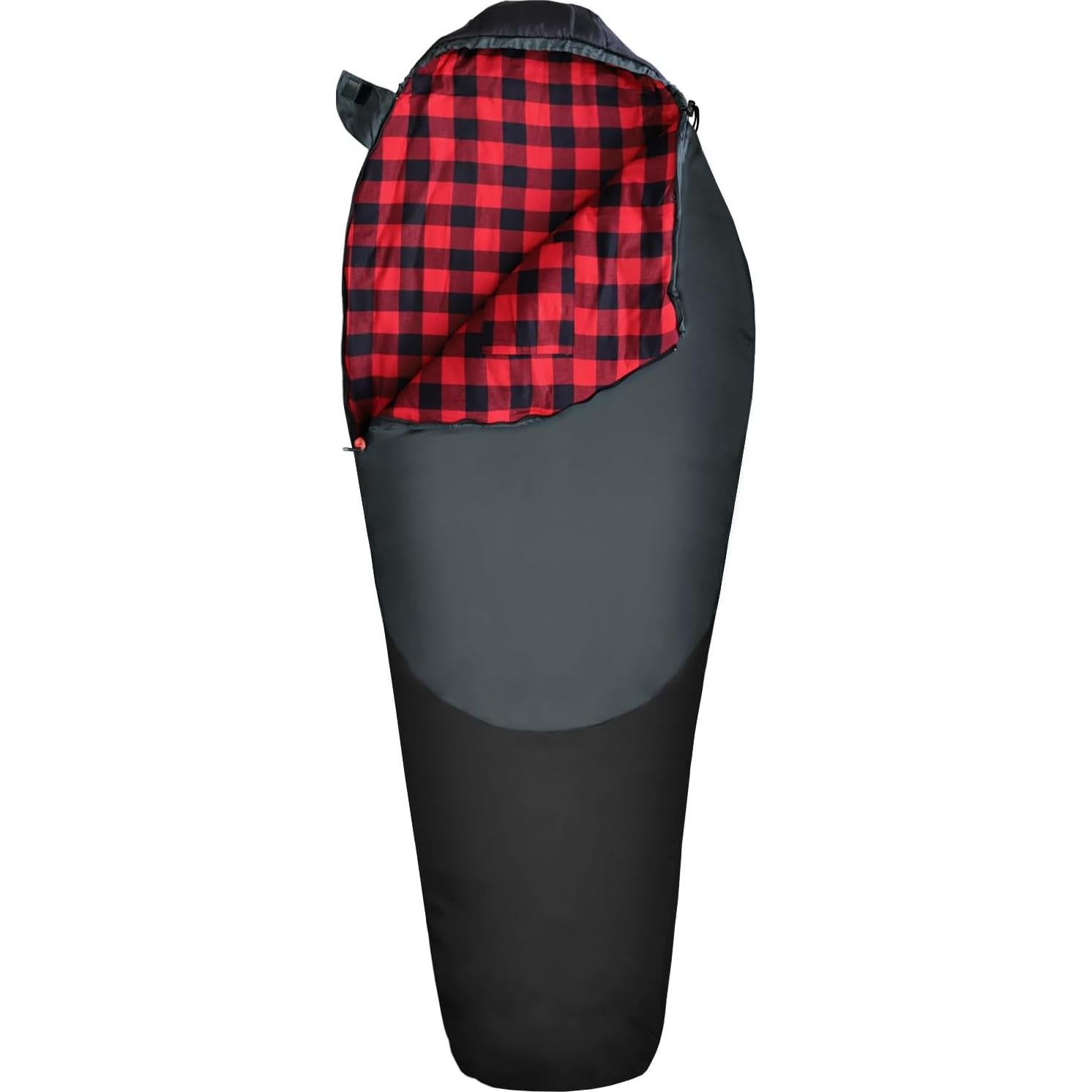 Saco de dormir momia WKFAMOUT 0°C Franela Lavable 1.74kg