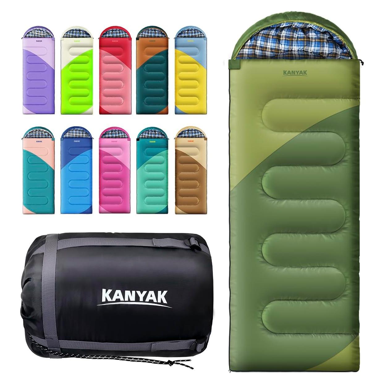 Saco de dormir Kanyak 0°C para camping y senderismo unisex