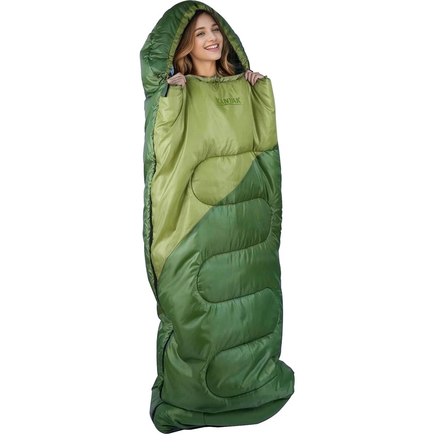 Saco de dormir Kanyak 0°C para camping y senderismo unisex