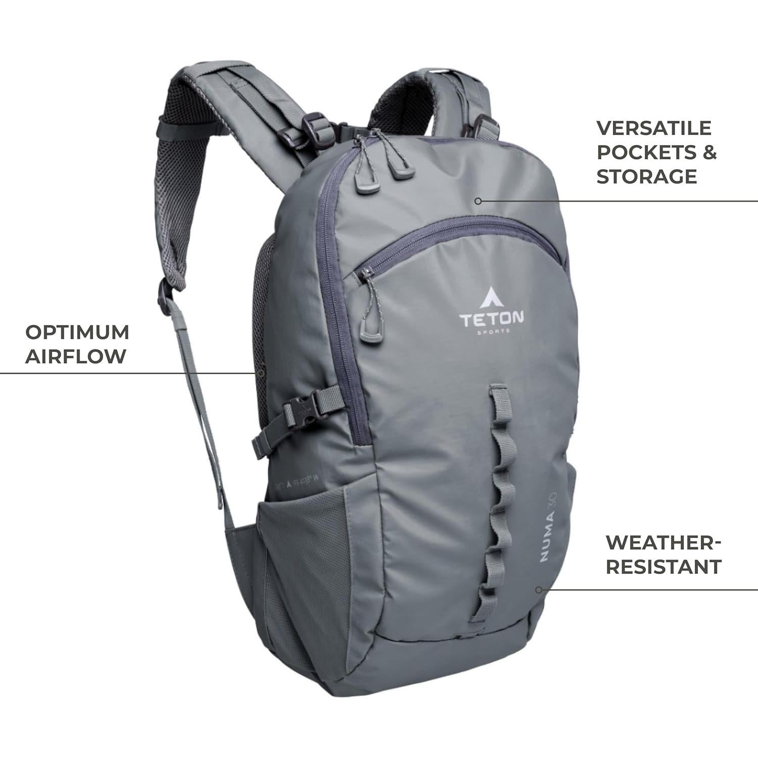 Mochila Numa TETON Sports 30L Alpino, Resistente al Agua