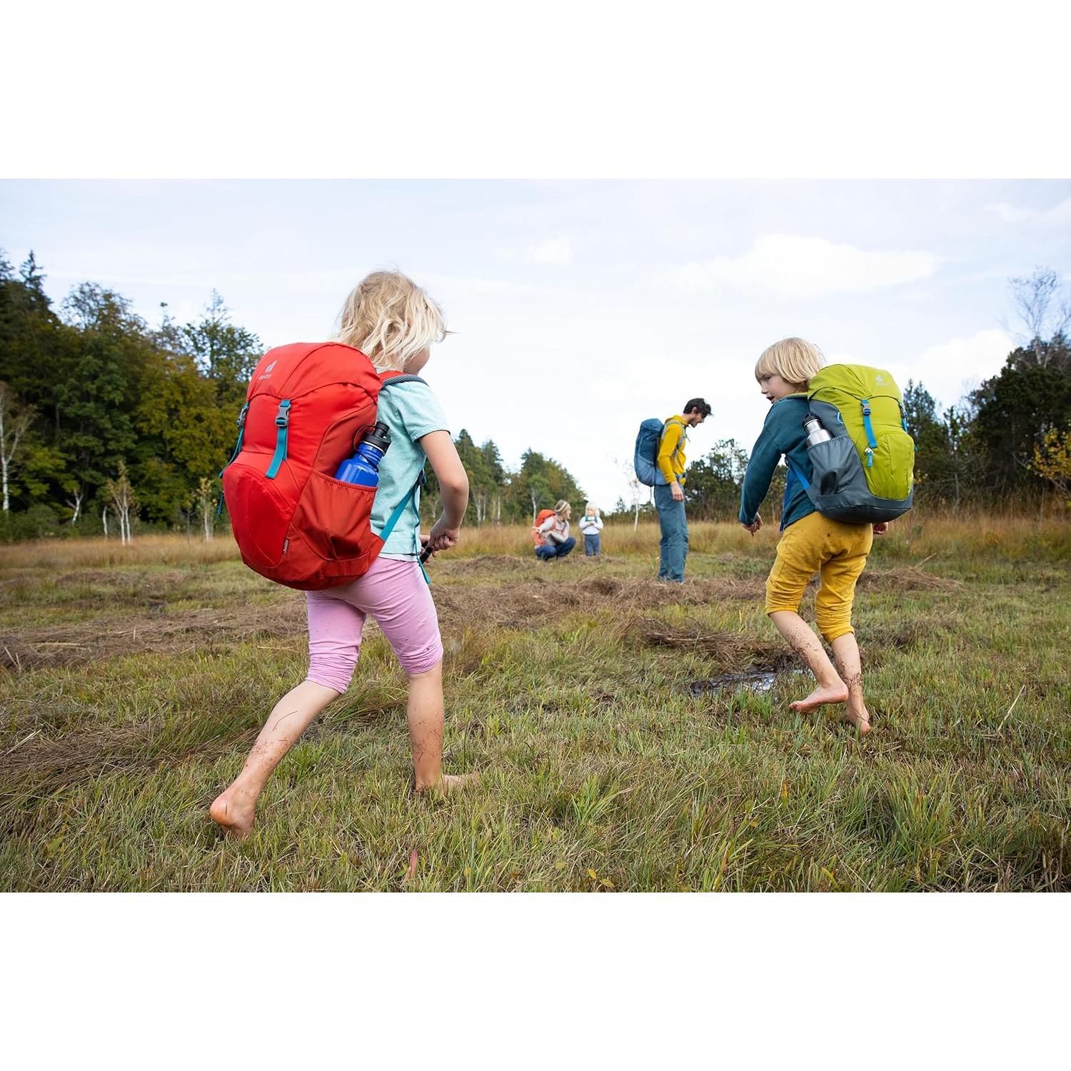 Mochila Deuter Junior 18L Castaño/Mandarina para Niños