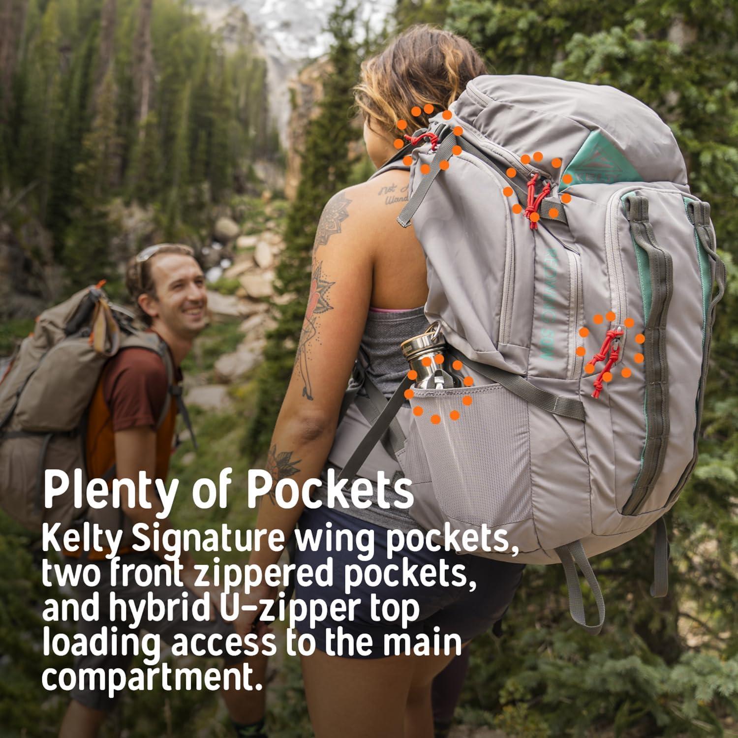 Mochila Kelty Redwing 50L Negra - Senderismo y Acampada