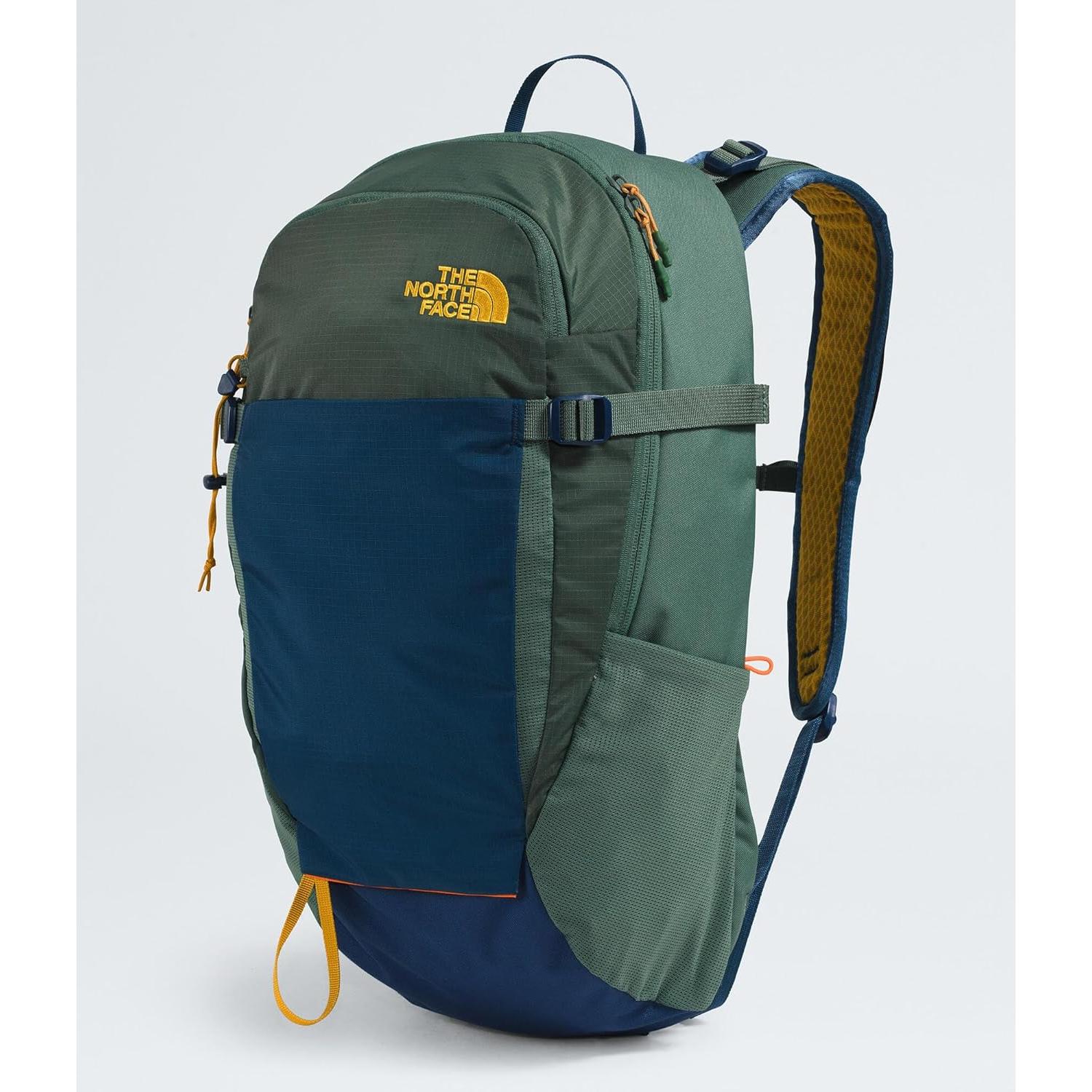 Mochila de Día The North Face 24L con Cubierta Lluvia Verde/Azul