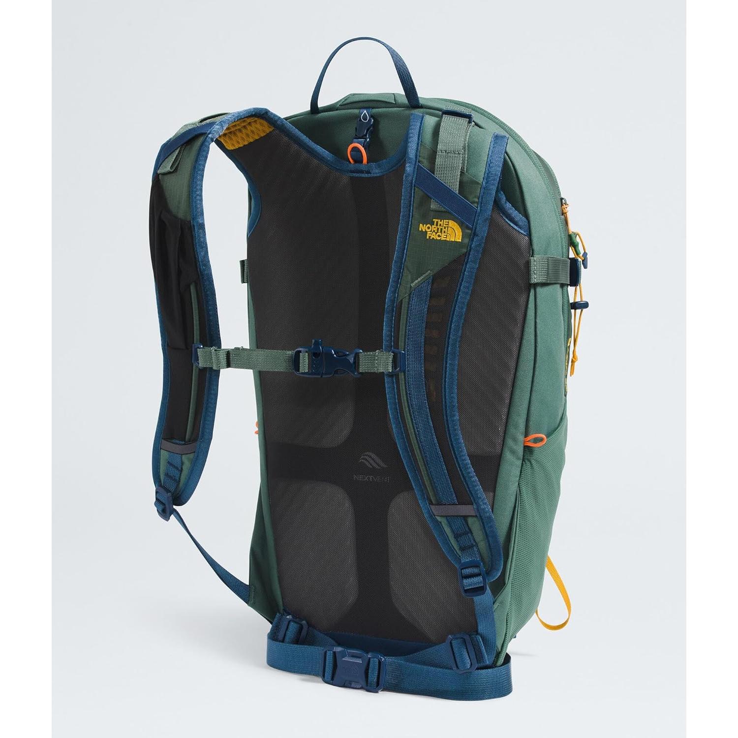 Mochila de Día The North Face 24L con Cubierta Lluvia Verde/Azul