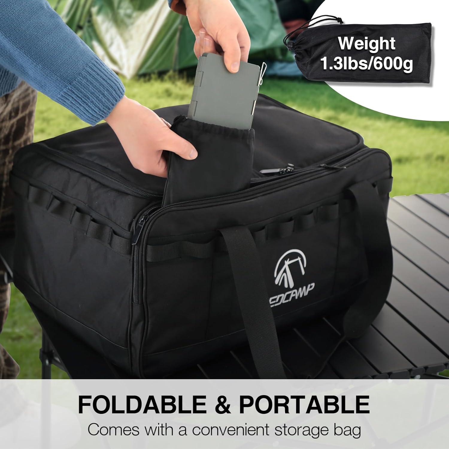 Paravientos Plegable REDCAMP 10 Placas para Estufa Camping Gris