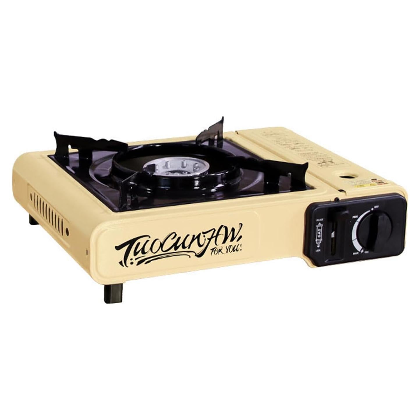 Estufa de Camping AIROKA Portátil Butano 3300W Caqui