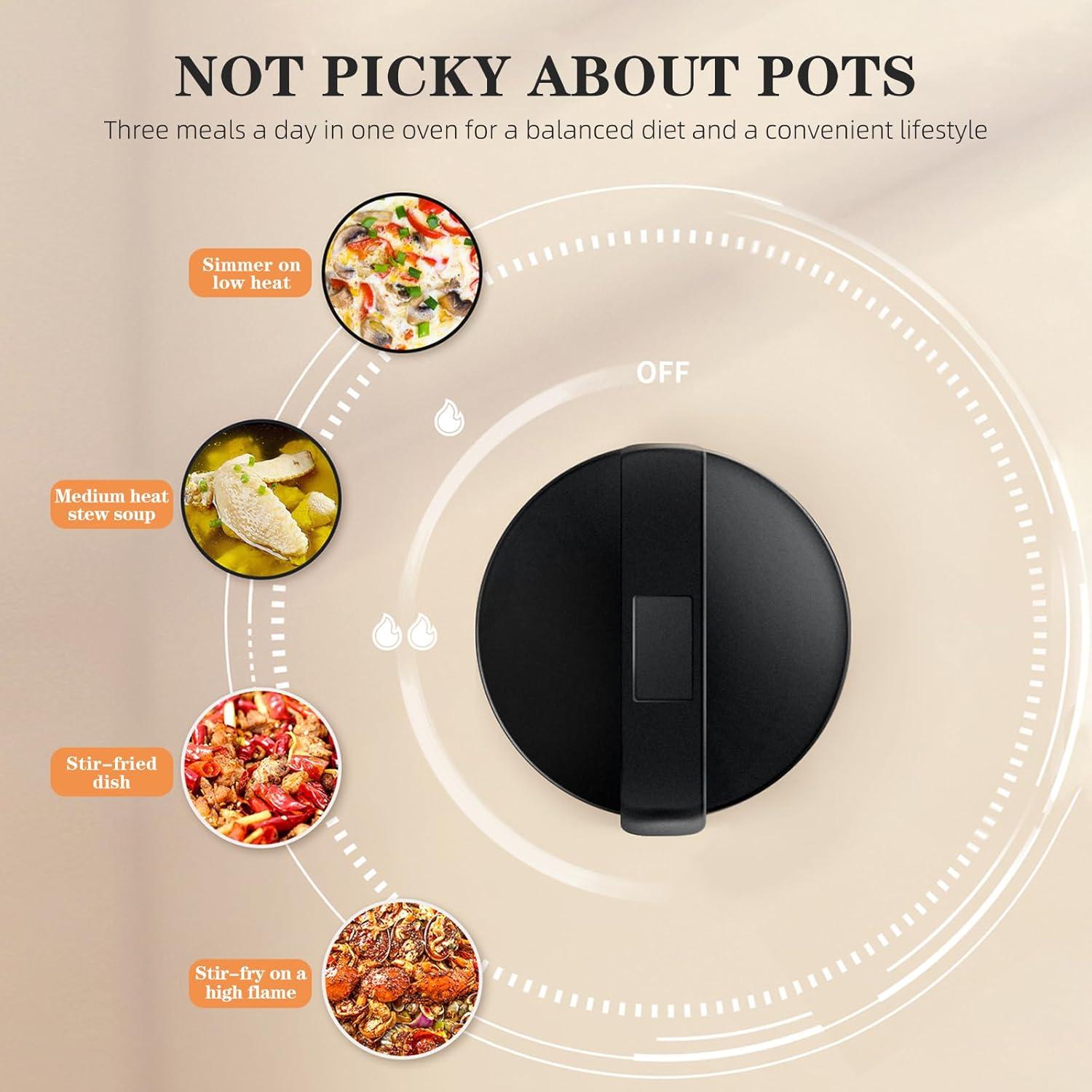 Estufa de Camping AIROKA Portátil Butano 3300W Caqui