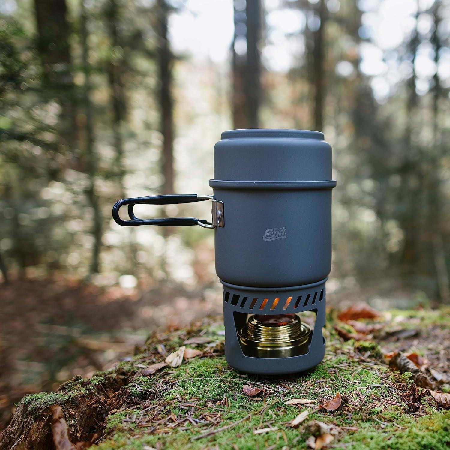 Set de Cocina Esbit de 5 Piezas con Estufa de Alcohol 985ml