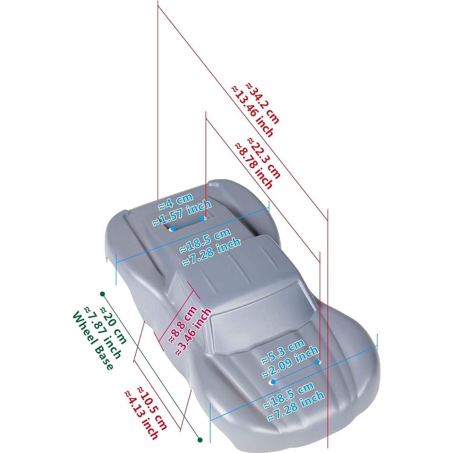 Cuerpo Personalizado RC 1/16 SummitLink Negro Barroso