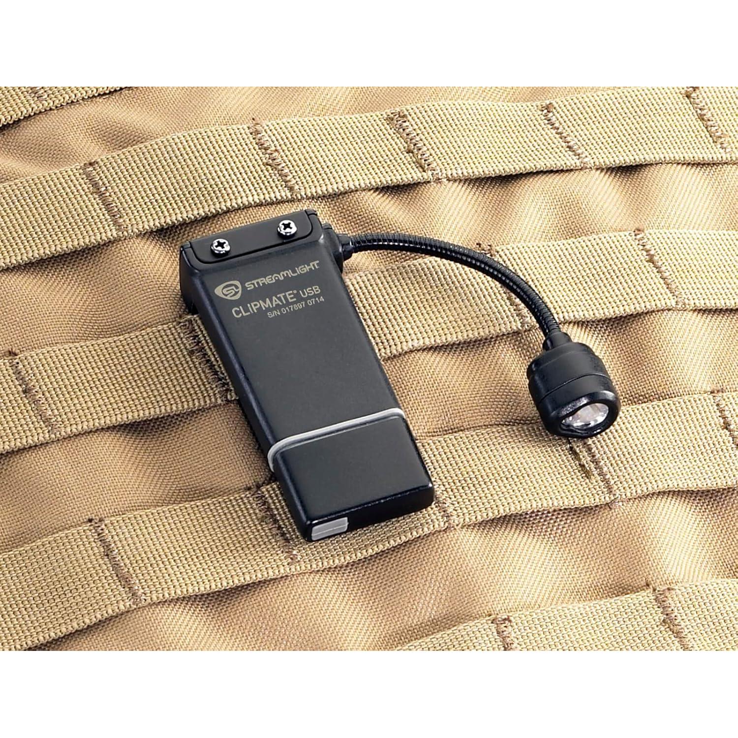 Luz Clip Streamlight 61126 Recargable USB 70 Lúmenes Negra