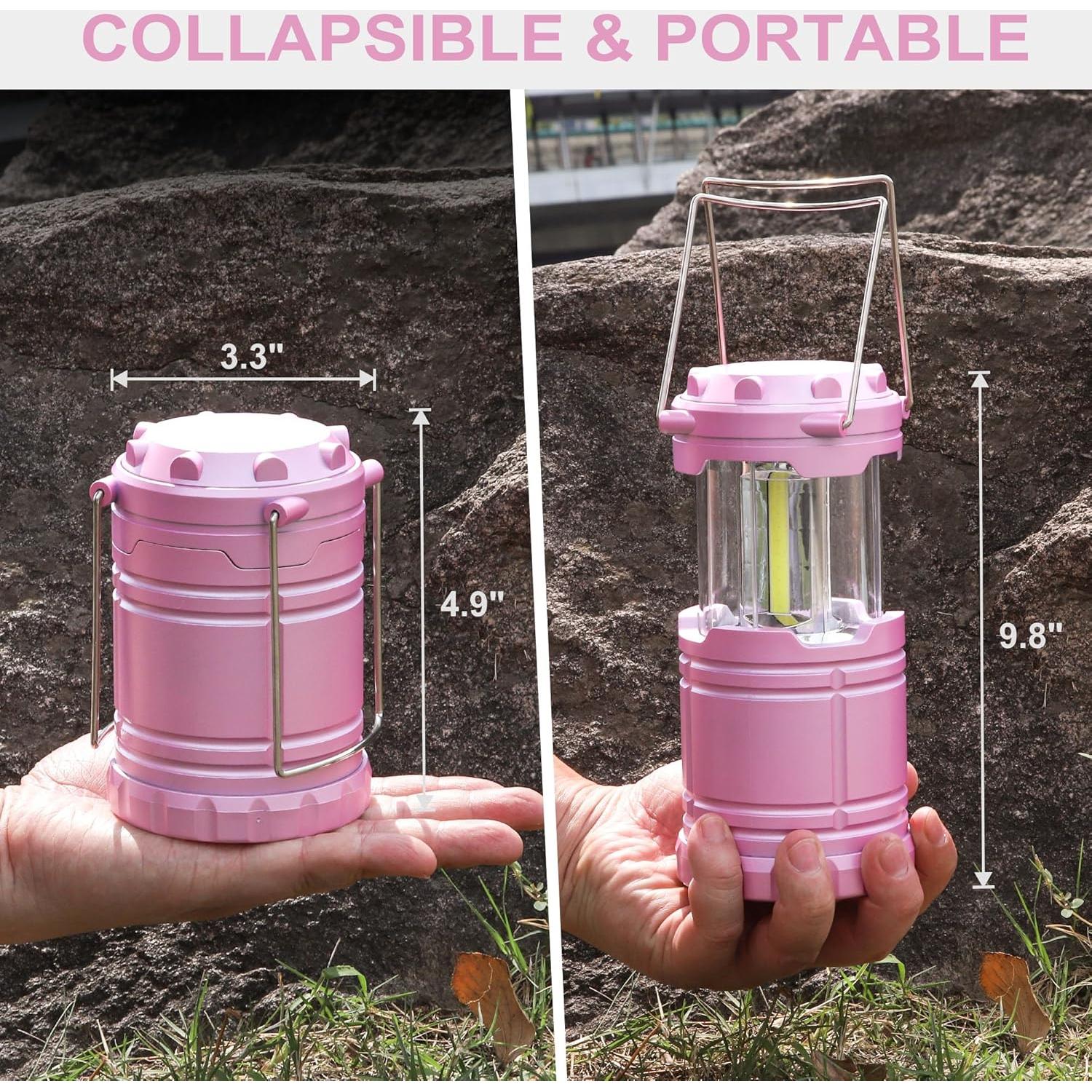 Linterna de Camping LED Rosa SEAMAGIC 250 Lúmenes Portátil