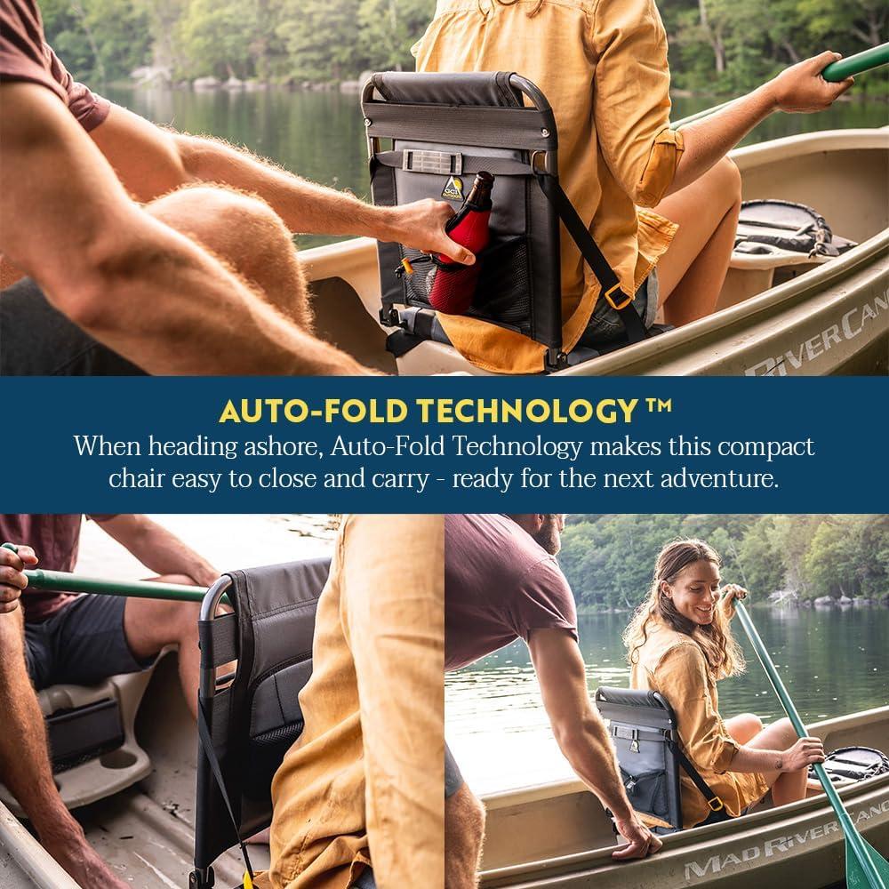 Asiento de Canoa Plegable GCI Outdoor SitBacker Negro