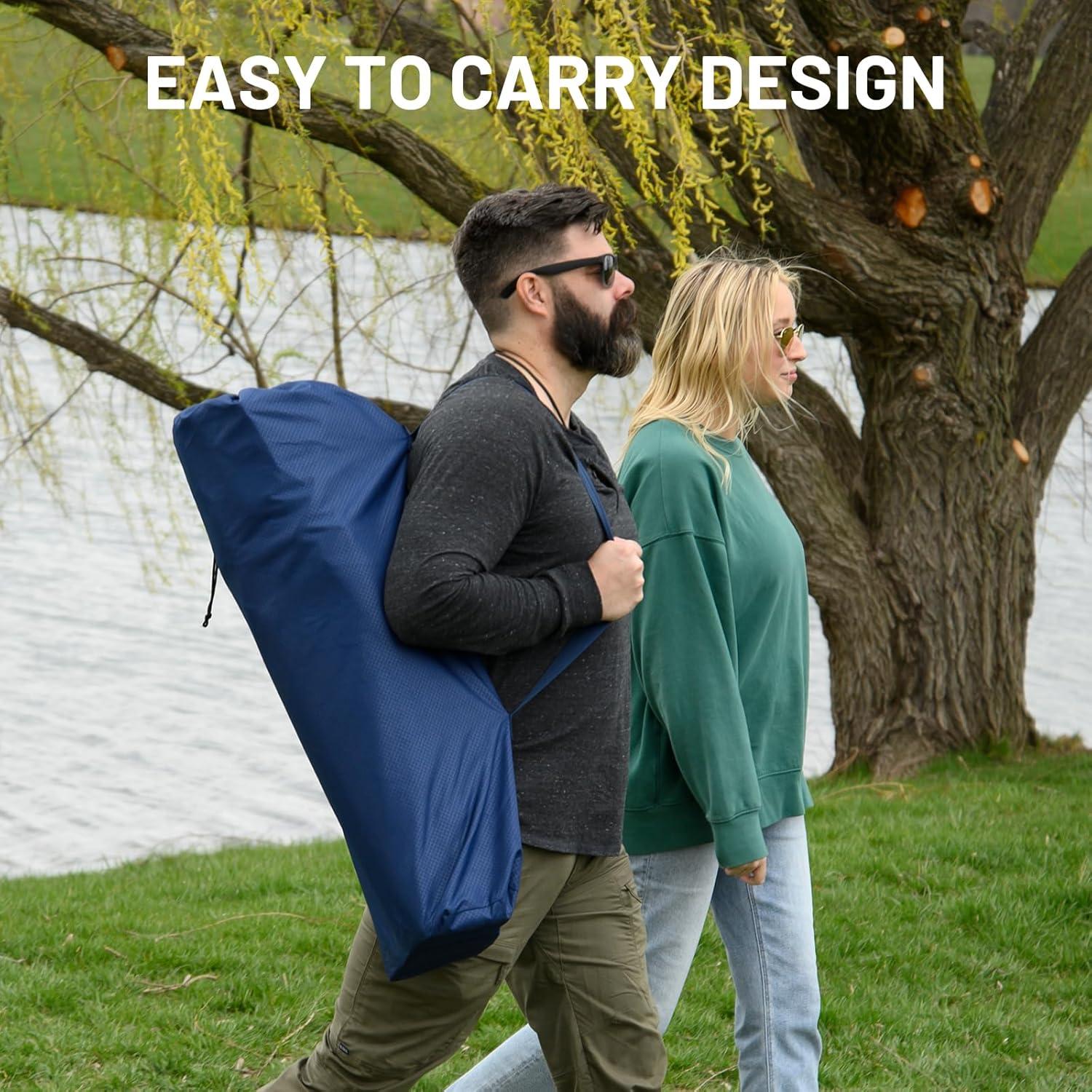 Sillón Loveseat Plegable Timber Ridge para 2 Personas Azul