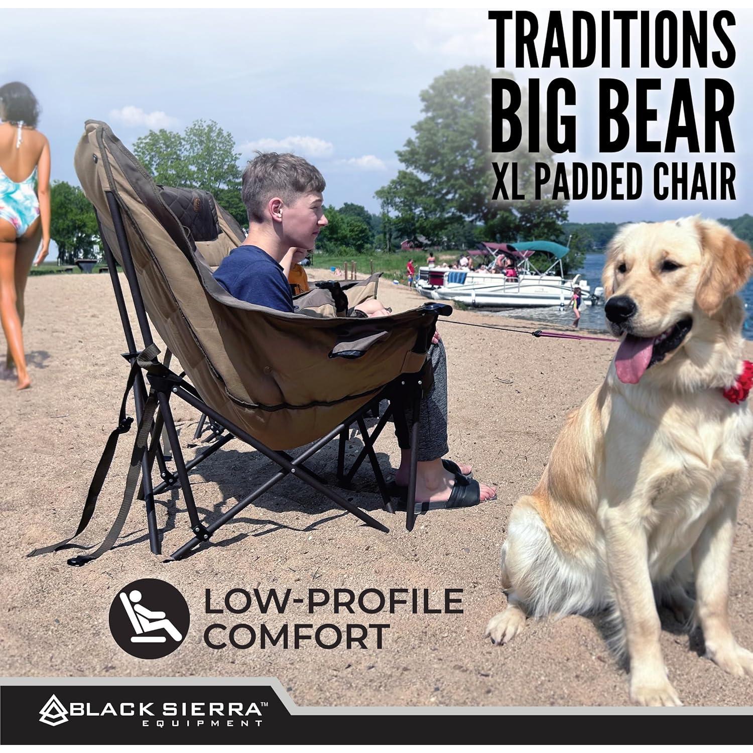 Silla de Camping Plegable Black Sierra Big Bear XL 181 kg