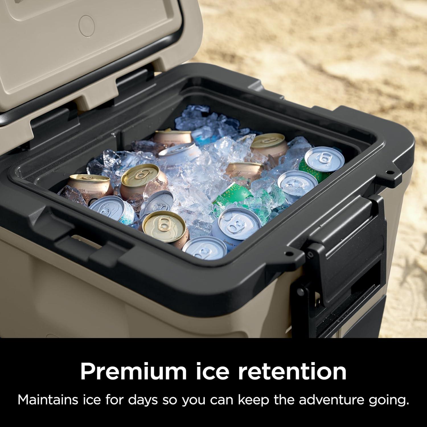 Cooler Ninja FrostVault 30QT Aislado con Ruedas Blanco