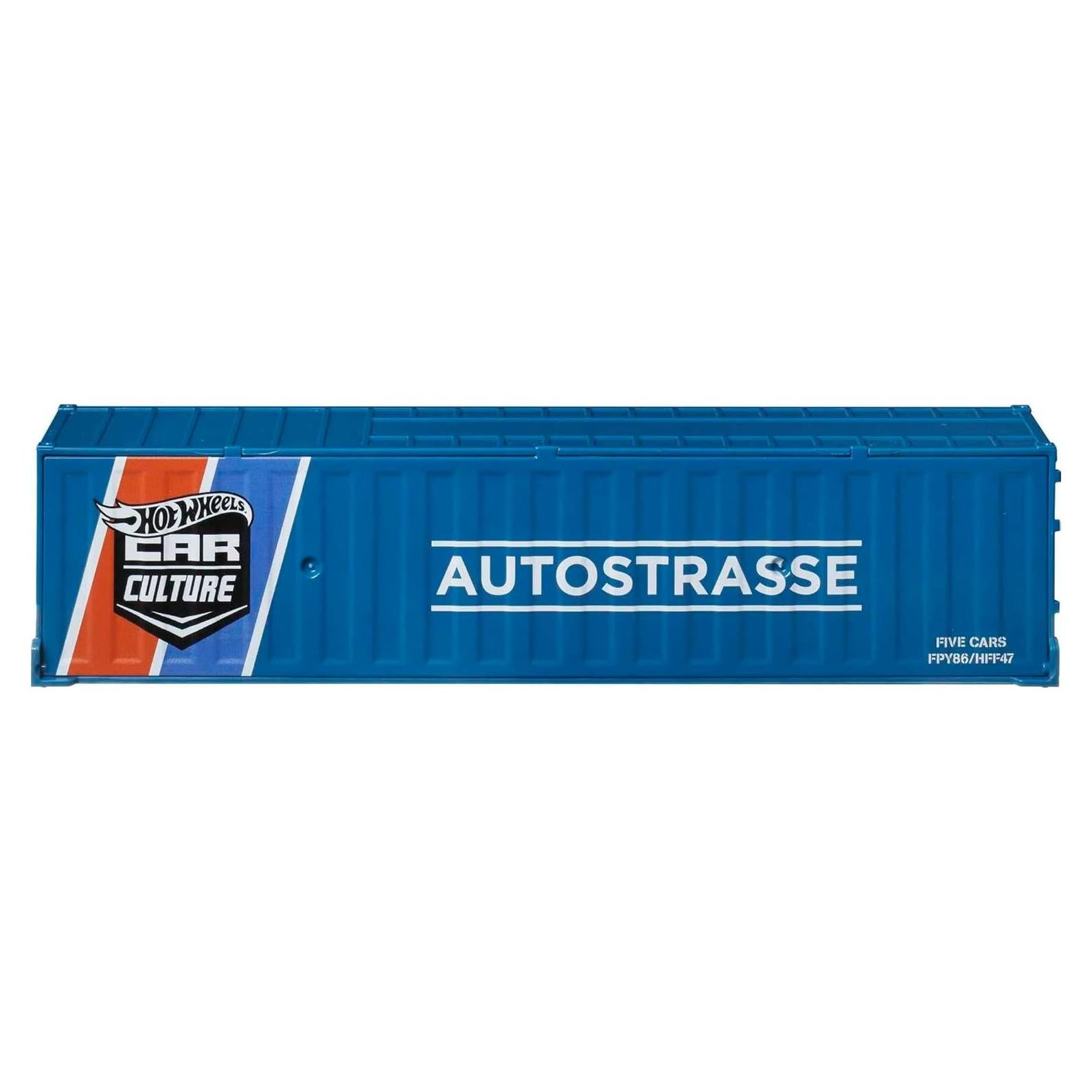 Set de Contenedor Hot Wheels Strasse 5 Coches 1:64 Metal/Metal