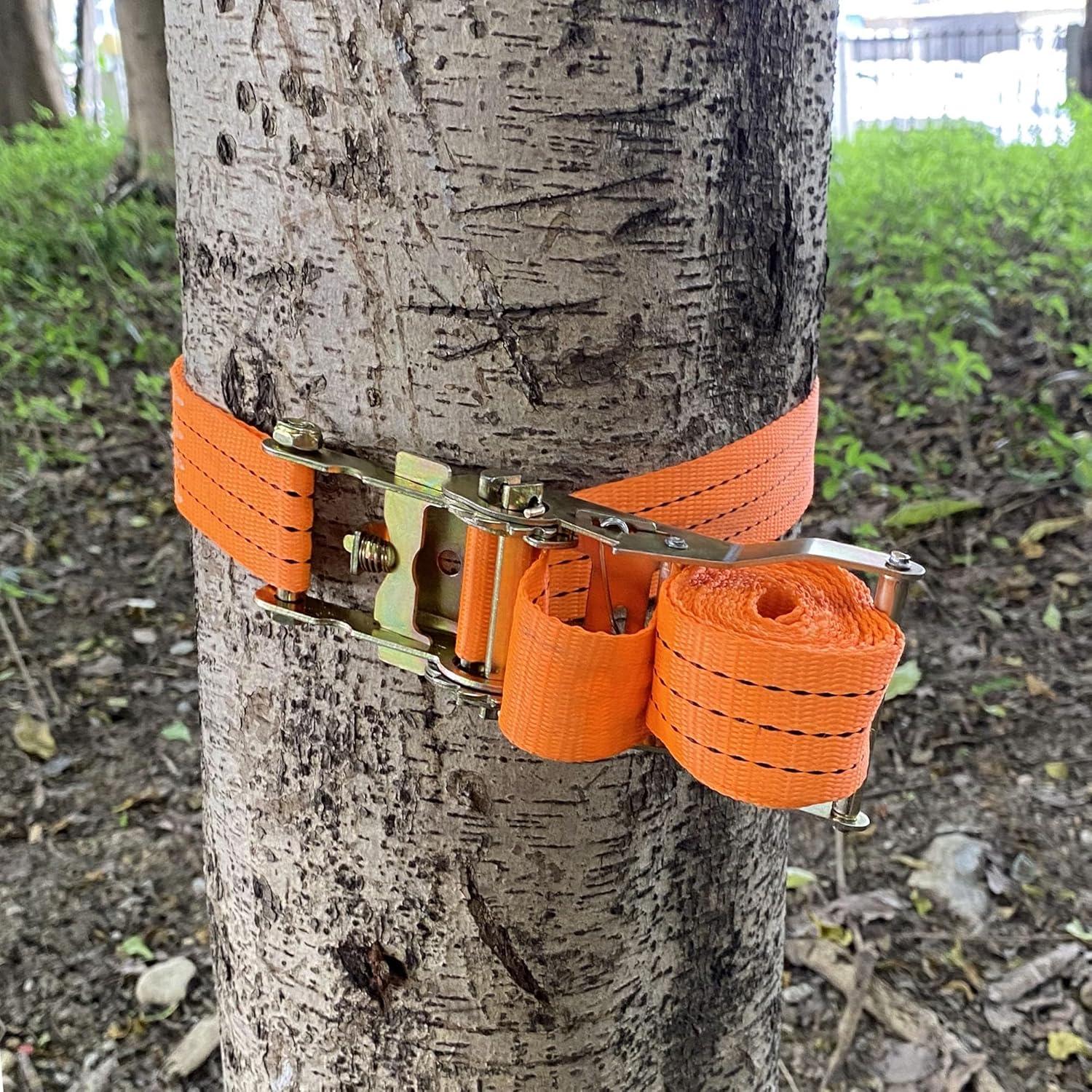 Hamaca de Camping ISTATSO con Red Insectos Naranja 2.95m