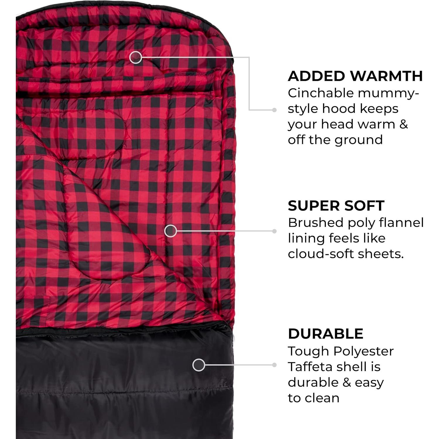 Saco de dormir TETON Celsius XXL -18°C para camping