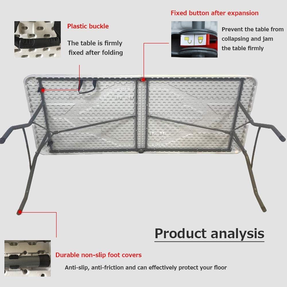 4ft 5ft 6ft Folding Table, Camping Tables That Fold Up Lightweight SZRP, Campland Outdoor Folding Table
