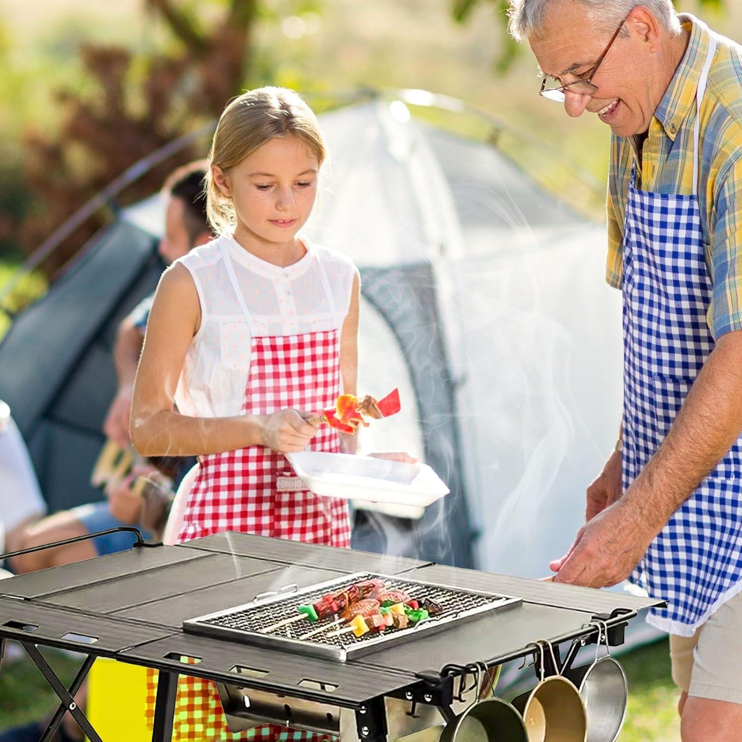 Mesa de Camping Plegable HIKISM HKT-6 Aluminio 85.1x63.8cm