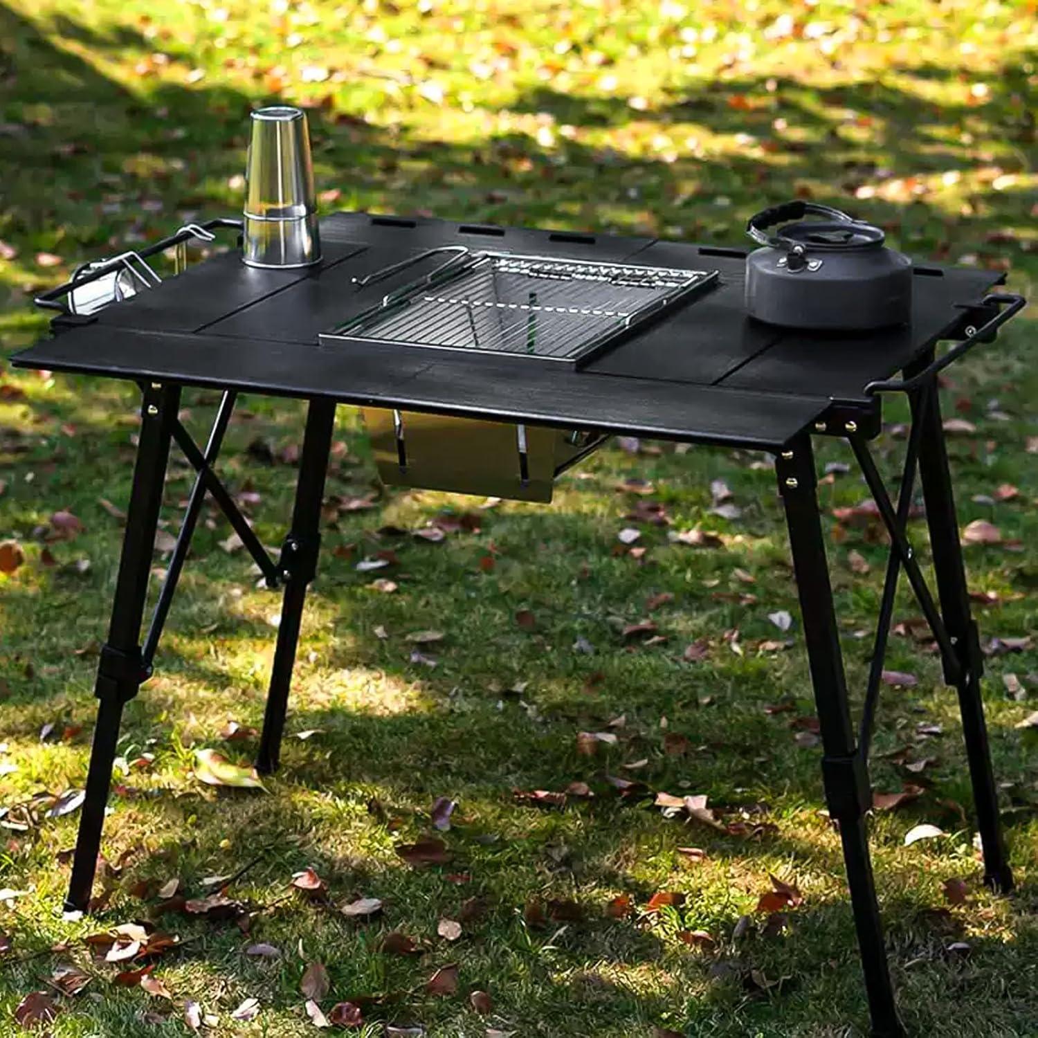 Mesa de Camping Plegable HIKISM HKT-6 Aluminio 85.1x63.8cm