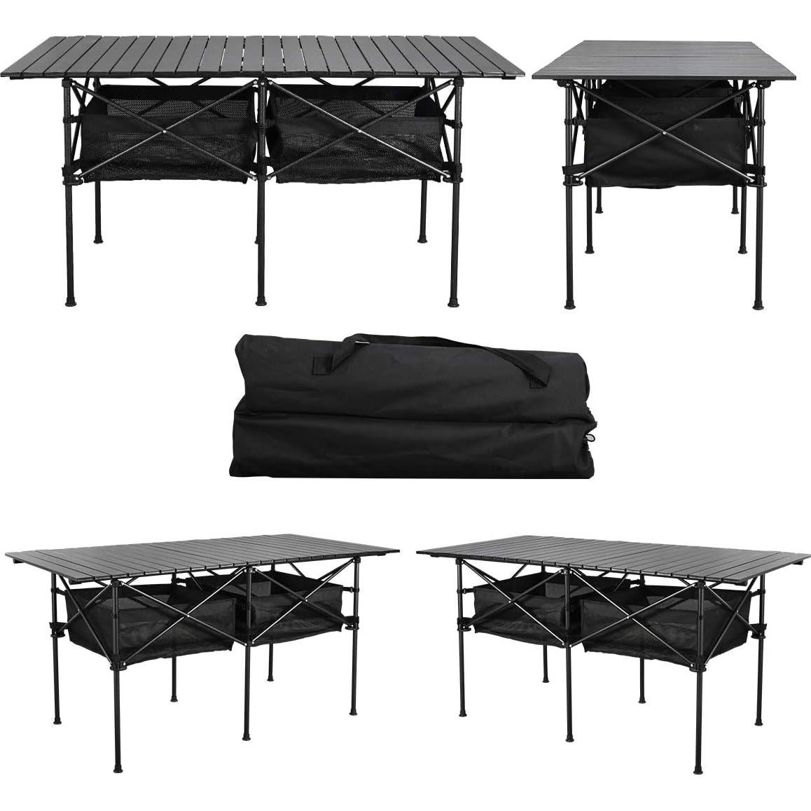 Mesa de Picnic Plegable Grande WUROMISE Sanny 139.7x70 cm