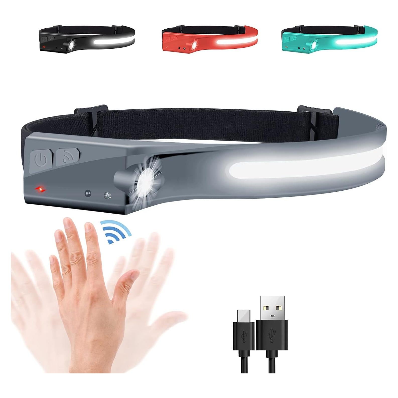 Linterna Frontal LED EGUKU 1200 Lúmenes Recargable IPX4