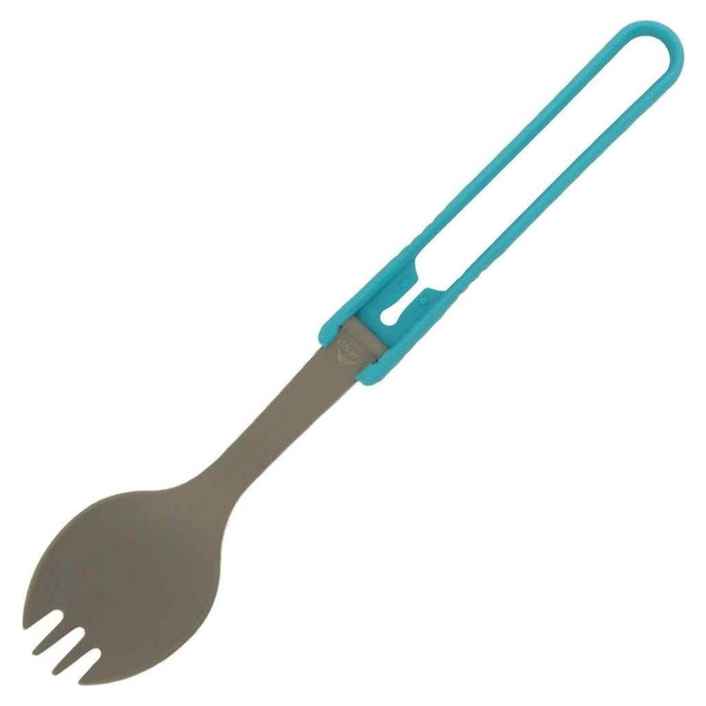 Cuchara Tenedor Plegable MSR para Camping Azul 20cm