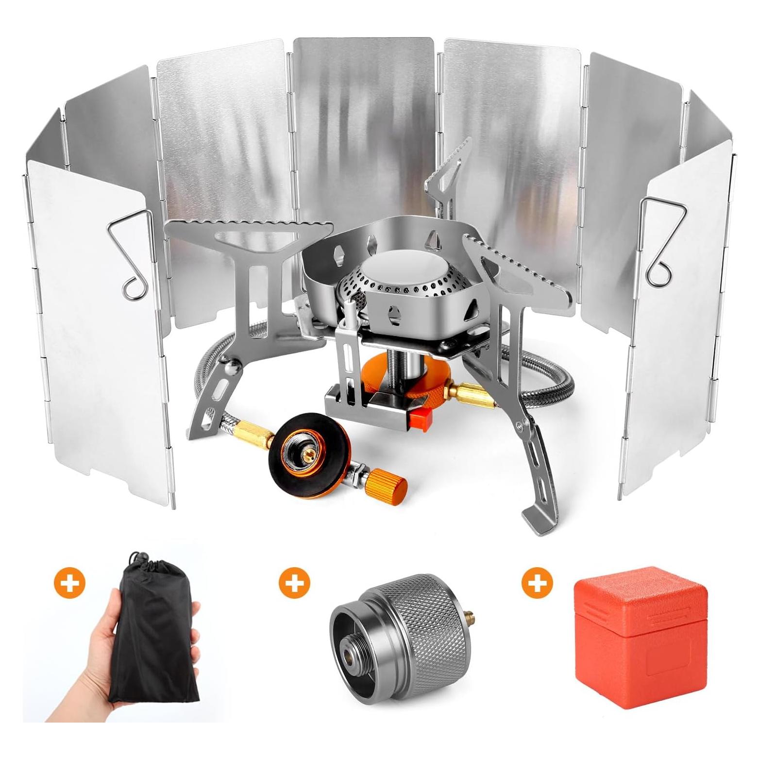 Estufa de Campamento Odoland 3500W a Prueba de Viento