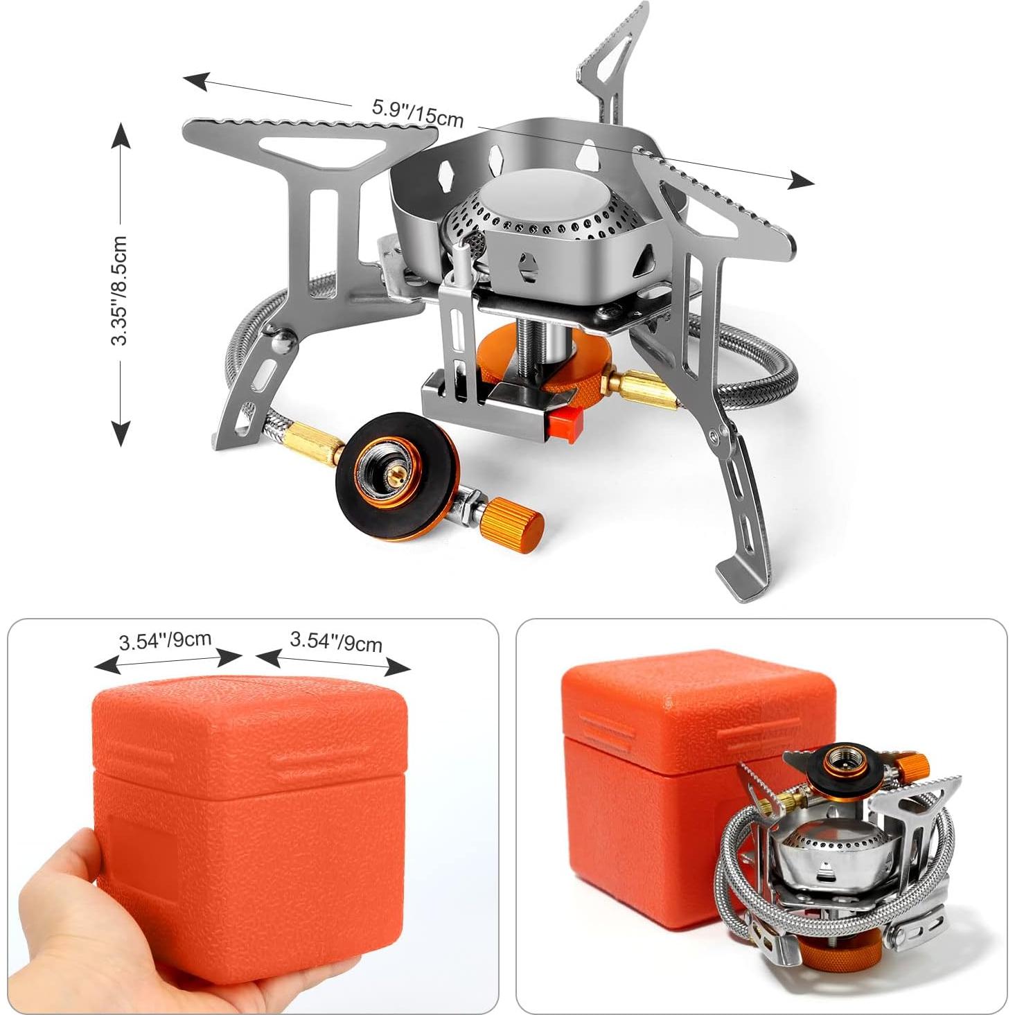 Estufa de Campamento Odoland 3500W a Prueba de Viento