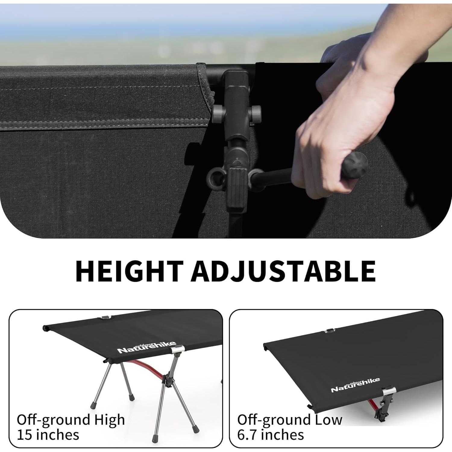 Cama de Camping Plegable Naturehike ArmyWild Ultraligera 150kg