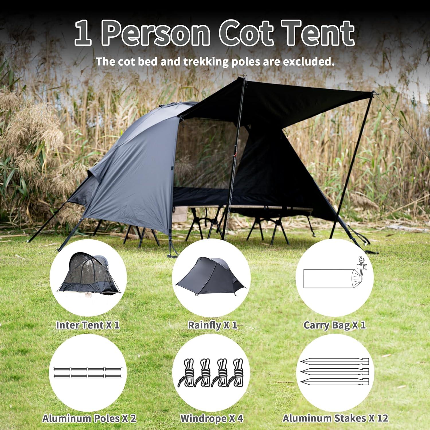Tienda de Camping Ultraligera Mtenplay Ts-jcg 1 Persona Nylon 70D
