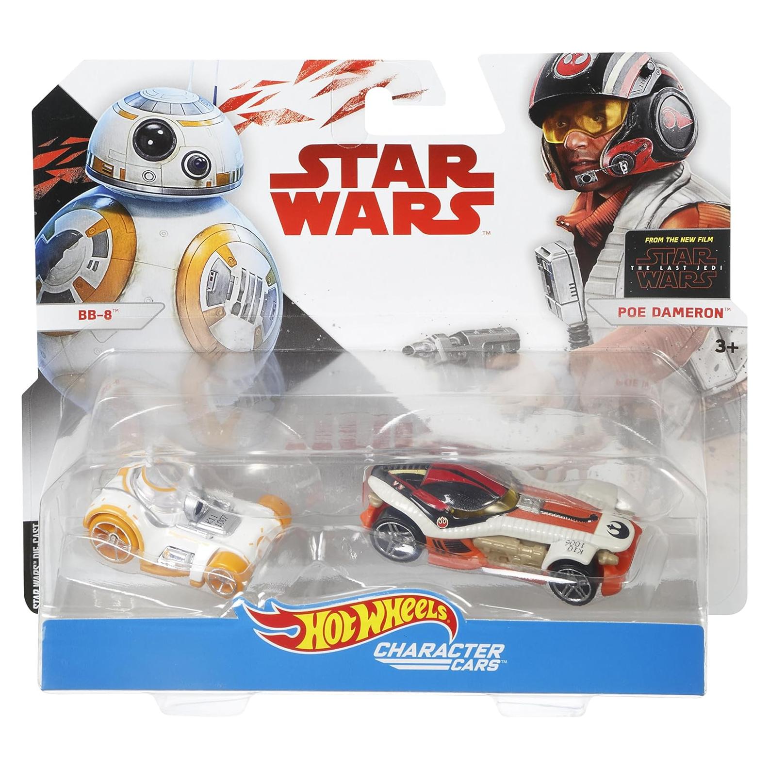 Hot Wheels Star Wars BB-8 y Poe Dameron - Autos 1:64