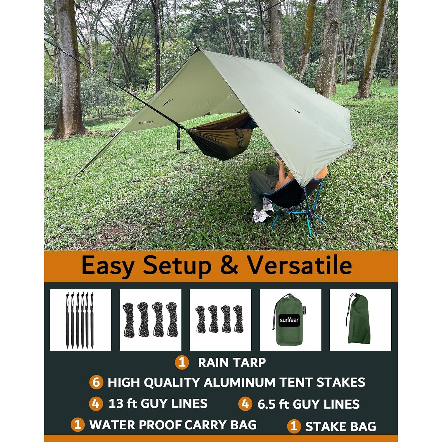 Lona Impermeable para Hamaca Sunyear 3.35x2.74m Verde A