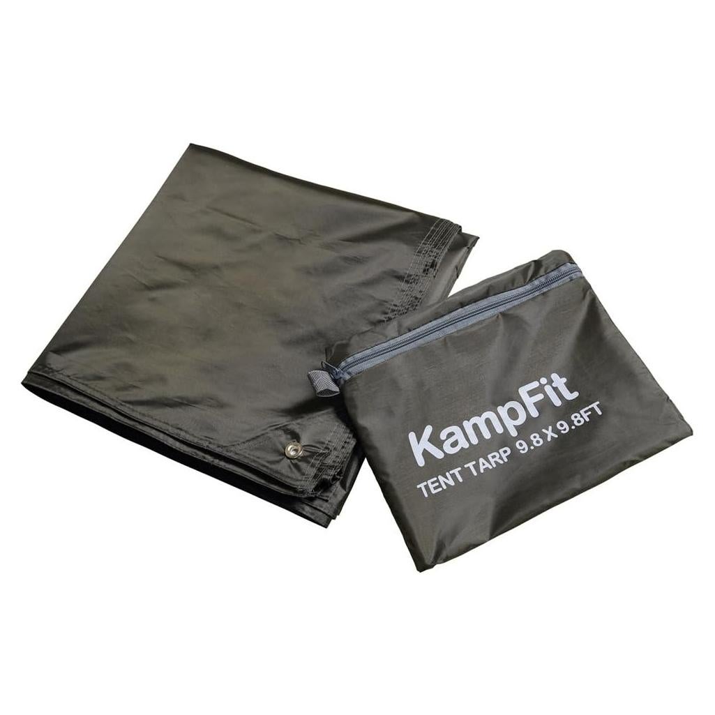 Huella de Carpa Impermeable KampFit 2.99x2.99m con Estacas